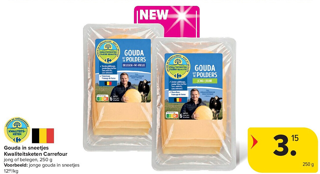 Gouda in sneetjes Kwaliteitsketen Carrefour