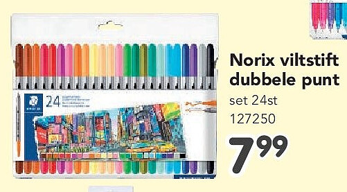 Norix viltstift dubbele punt set 24st 127250