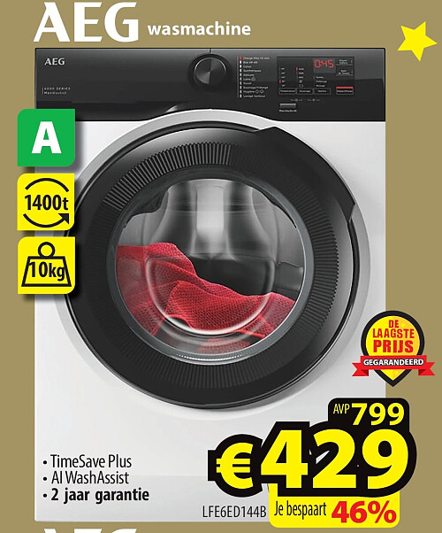 AEG wasmachine LFE6ED14B