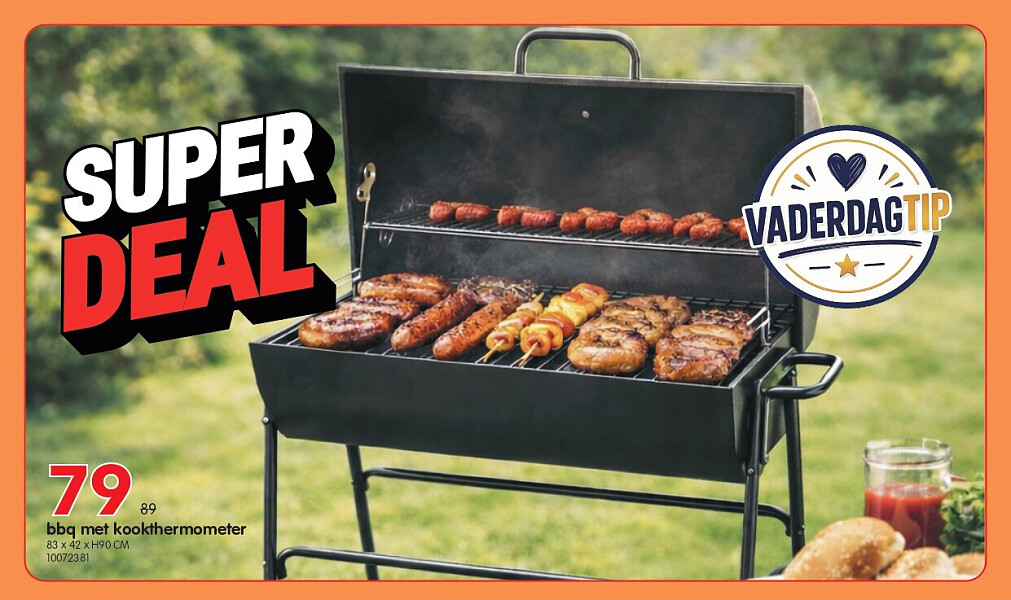 bbq met kookthermometer