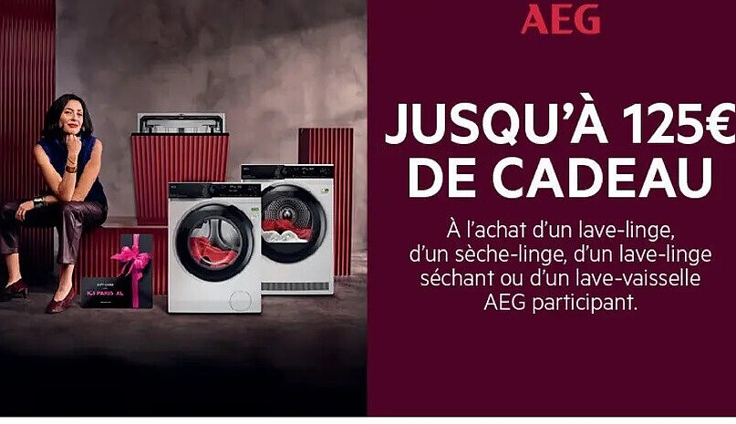 AEG - Jusqu’à 125 € de cadeau