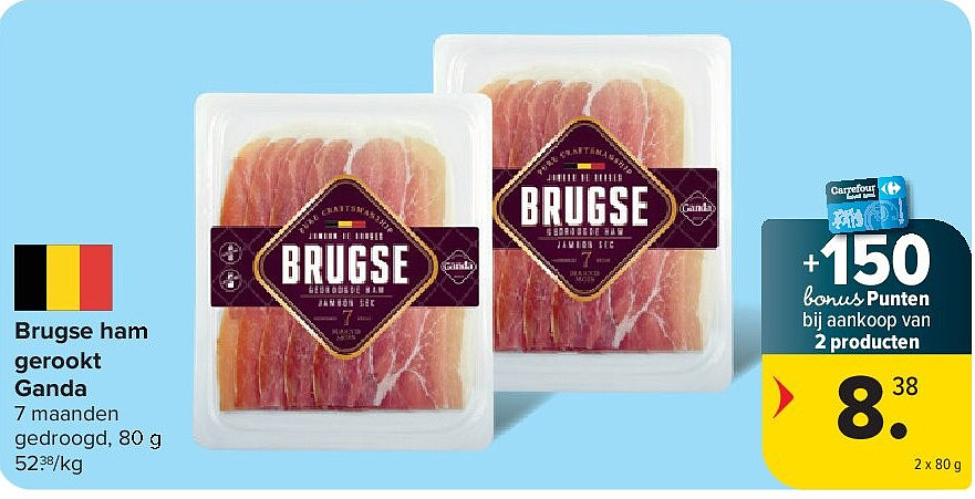 Brugse ham gerookt Ganda