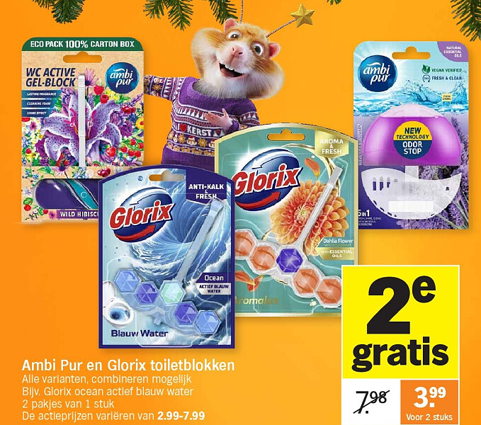 Ambi Pur en Glorix toiletblokken