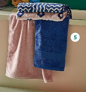Serviette de toilette Actuel 50x100 cm