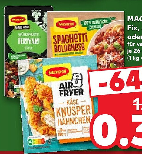 Maggi Fix, Airfryer oder Würzpaste