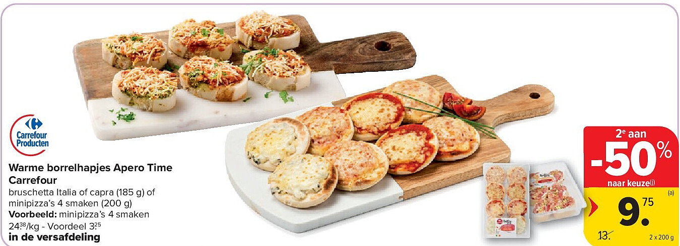 Warme borrelhapjes Apero Time Carrefour