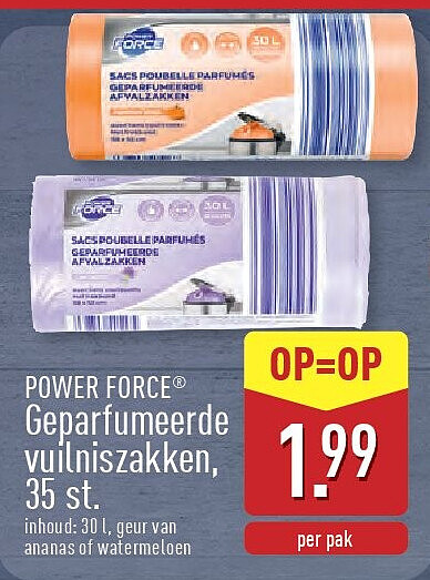 Geparfumeerde vuilniszakken, 35st.