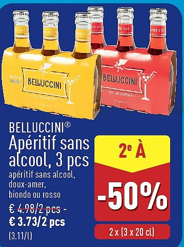 Apéritif sans alcool, 3pcs