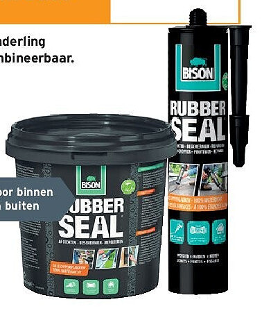 Bison Rubber Seal waterdichte rubbercoating 750 ml