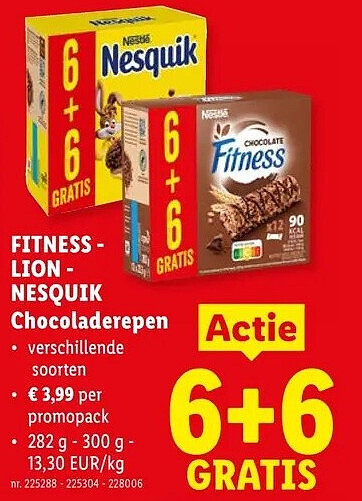 FITNESS LION NESQUIK Chocoladerepen