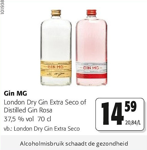 Gin MG London Dry Gin Extra Seco