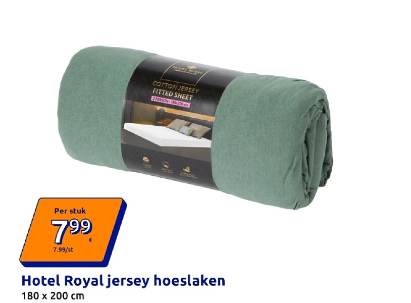 Hotel Royal jersey hoeslaken