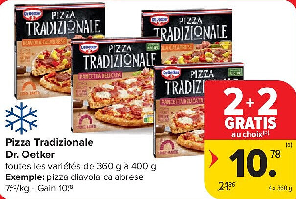 Pizza Tradizionale Dr. Oetker 4 x 360 g