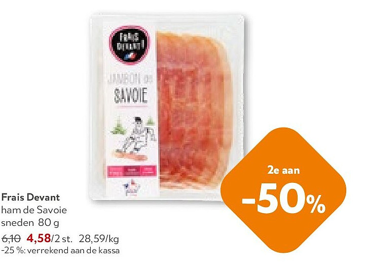 Frais Devant ham de Savoie sneden 80 g