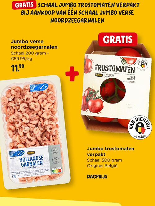 Jumbo verse noordzeegarnalen
