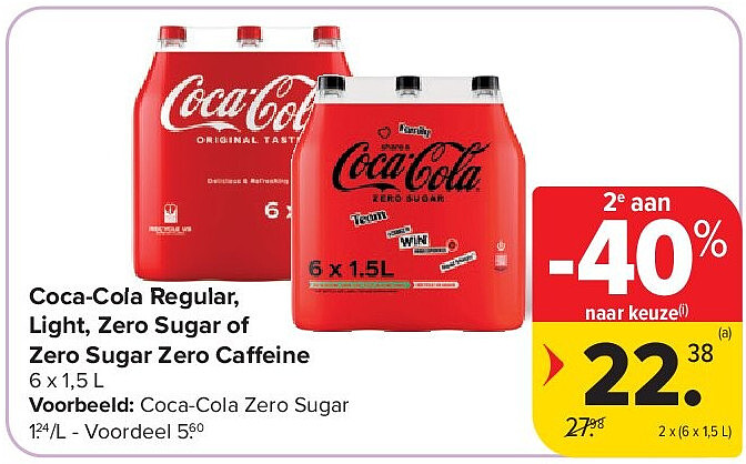 Coca-Cola Regular, Light, Zero Sugar of Zero Sugar Zero Caffeine