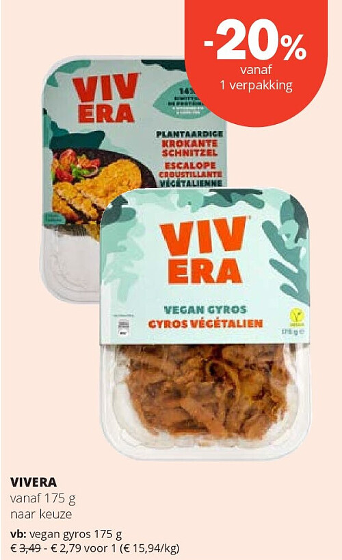 VIVERA vanaf 175 g