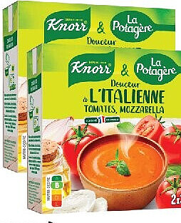 Velouté douceur à l'italienne Knorr et la potagère, lot de 2 x 30 cl