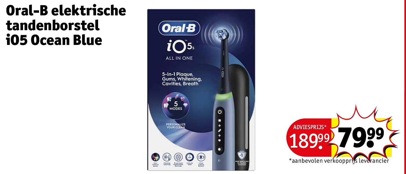 Oral-B elektrische tandenborstel iO5 Ocean Blue