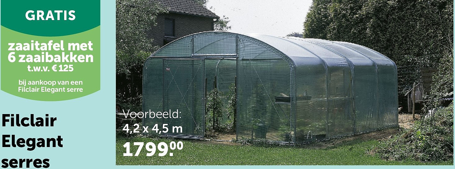 Filclair Elegant serres 4,2 x 4,5 m