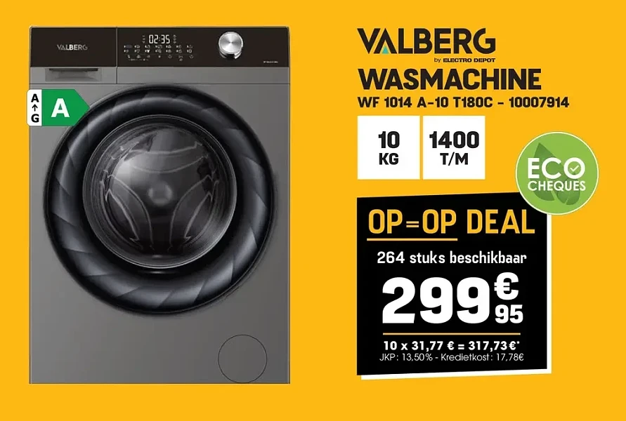 Valberg WASMACHINE WF 1014 A-10 T180C