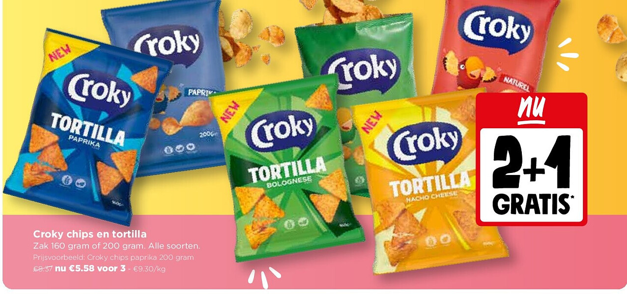 Croky chips en tortilla
