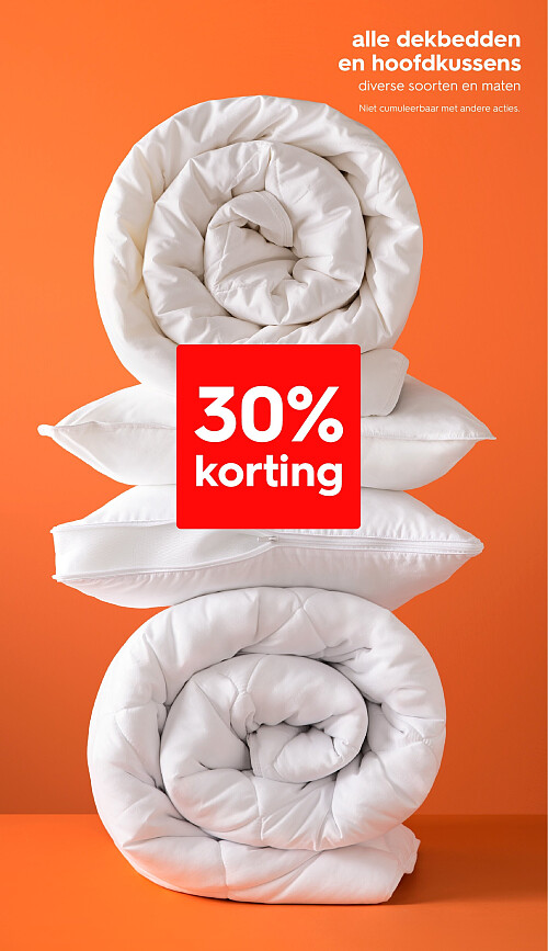 alle dekbedden en hoofdkussens