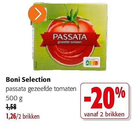 Boni Selection passata gezeefde tomaten 500 g