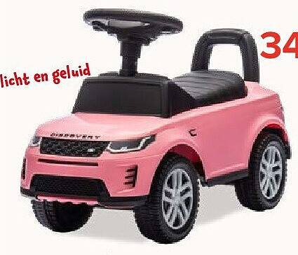 Lopertje Land Rover roze