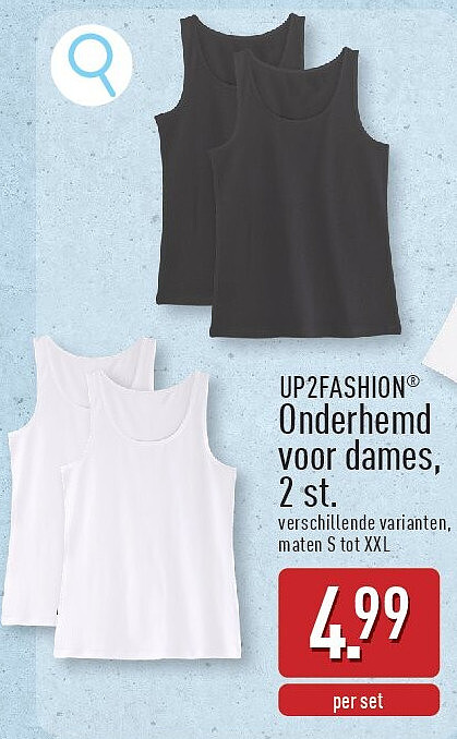 Onderhemd voor dames, 2st.