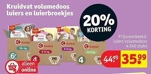luiers volumedoos 4 240 stuks