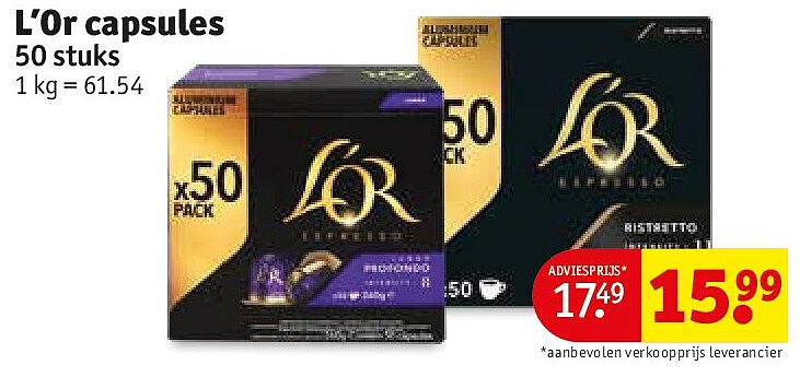 L’Or capsules