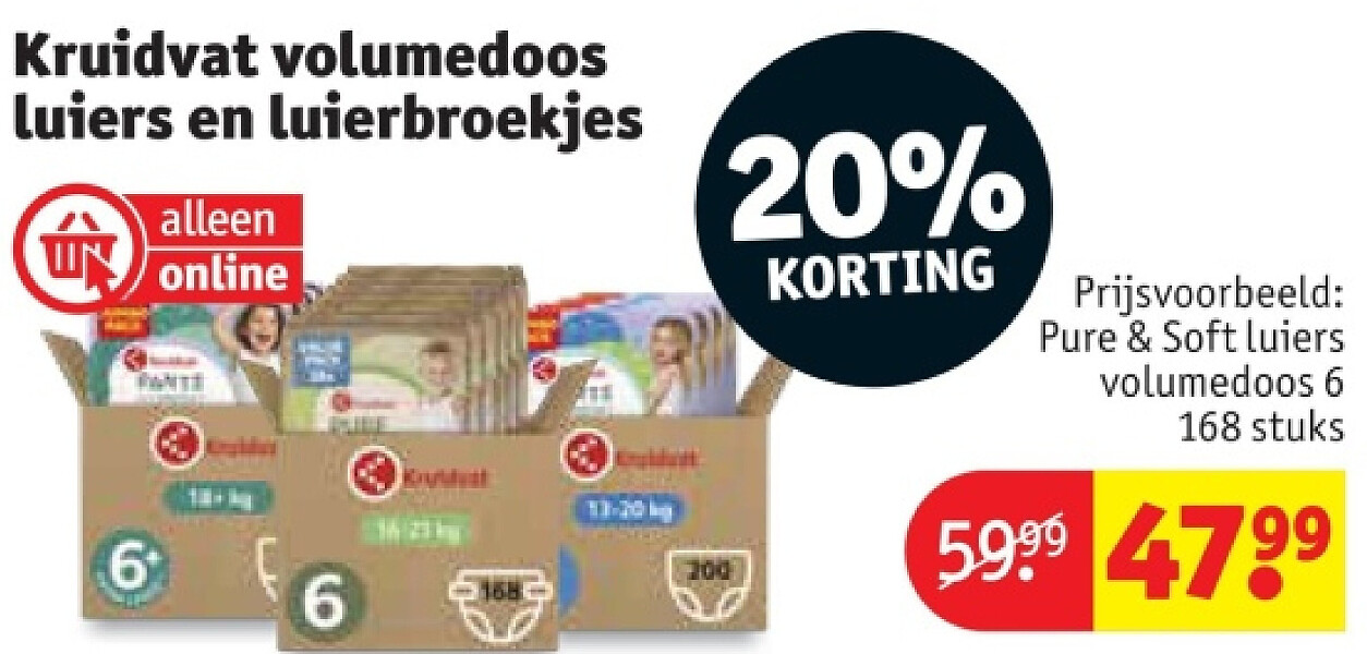 Kruidvat volumedoos luiers en luierbroekjes