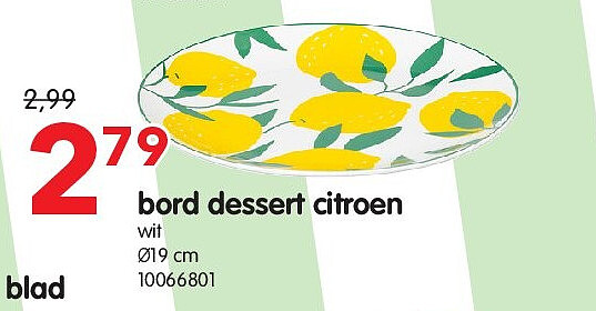 bord dessert citroen