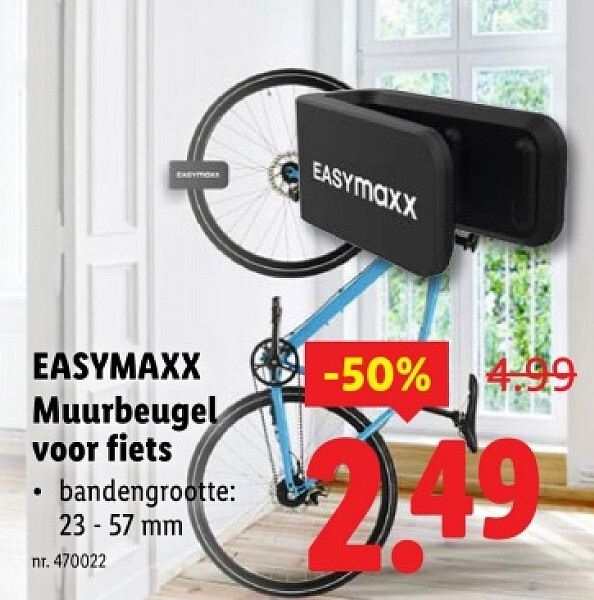 Muurbeugel voor fiets