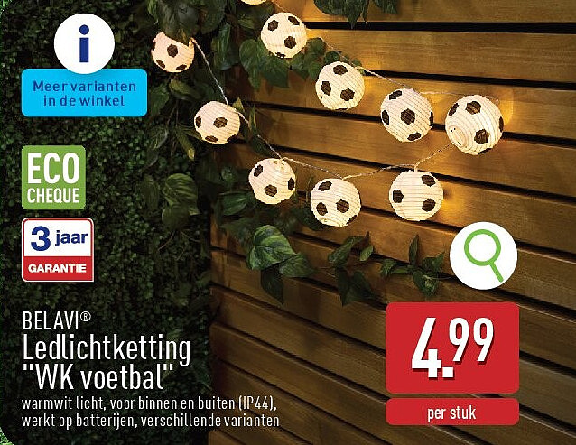 Ledlichtketting "WK voetbal"