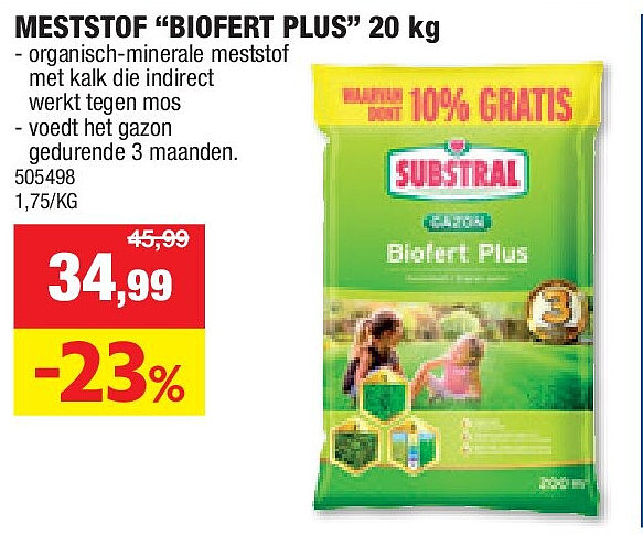 MESTSTOF “BIOFERT PLUS” 20 kg