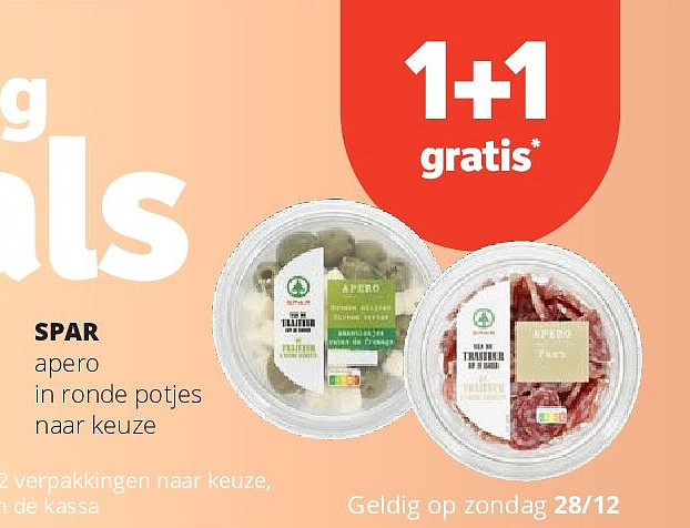 SPAR apero in ronde potjes naar keuze