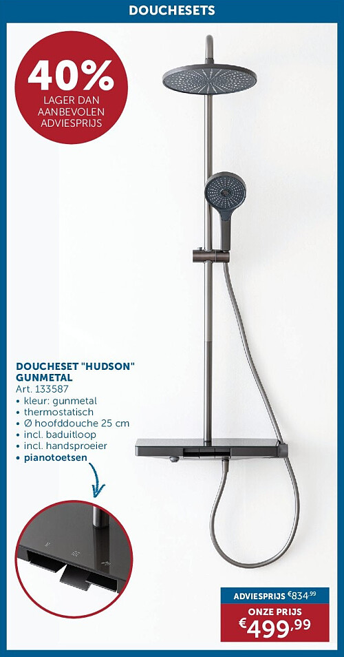 DOUCHESET "HUDSON" GUNMETAL