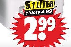 Magnetronschaal 5,1 liter