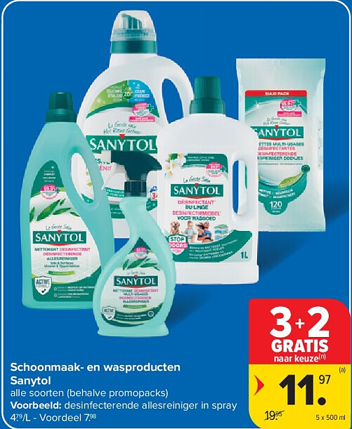 Schoonmaak- en wasproducten Sanytol