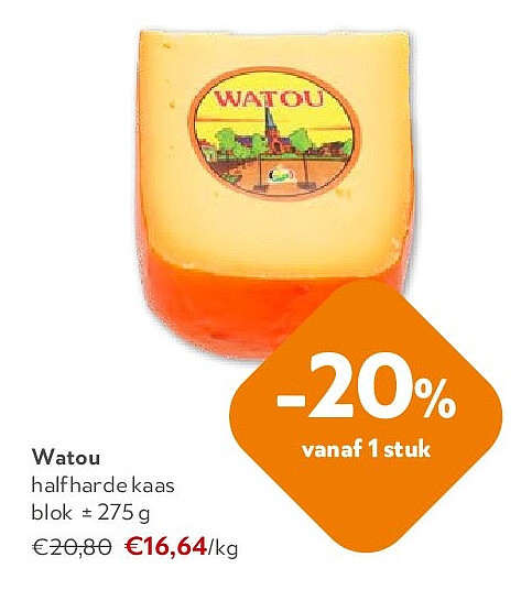 Watou halfharde kaas blok ± 275 g