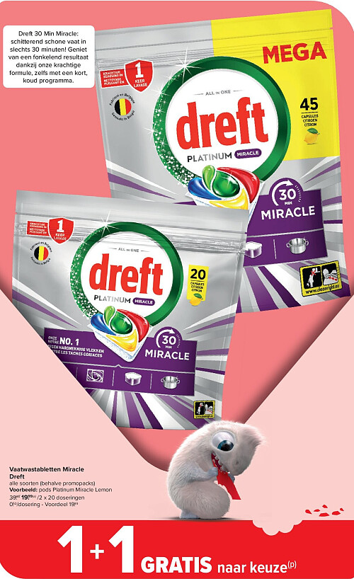 Vaatwastabletten Miracle Dreft