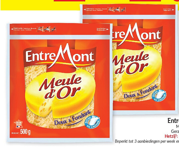 Meule d’Or geraspte kaas 500 g