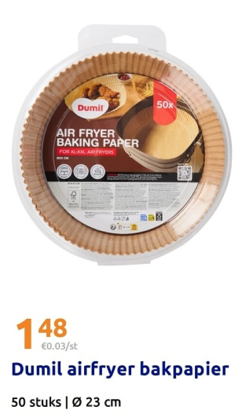 Dumil airfryer bakpapier