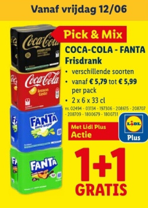 COCA-COLA - FANTA Frisdrank