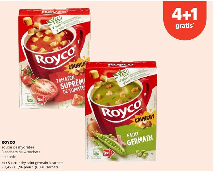 ROYCO crunchy saint germain 3 sachets