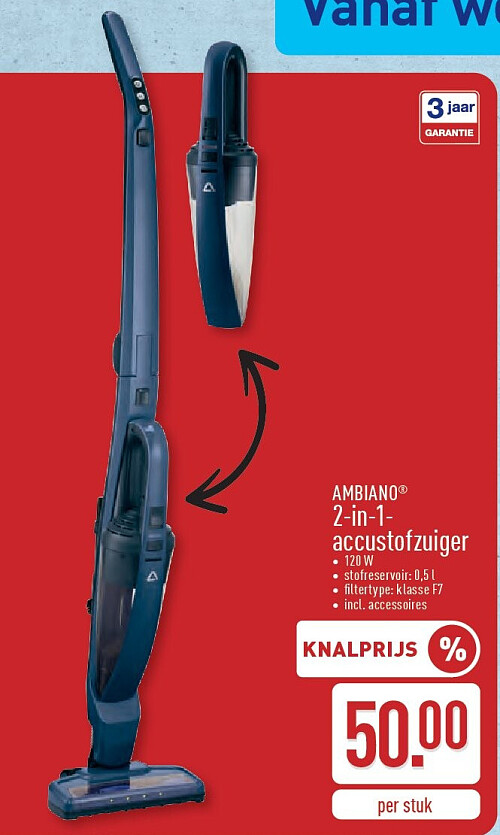 2-in-1- accustofzuiger