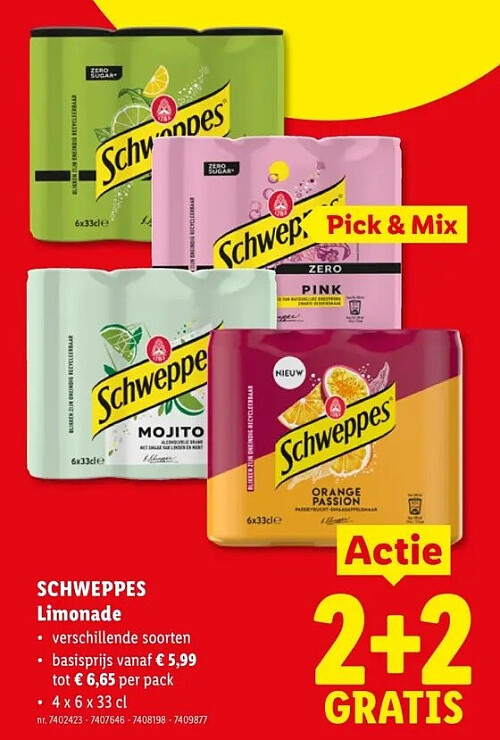 SCHWEPPES Limonade