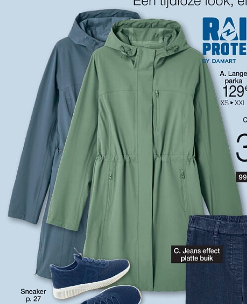 Lange parka RainProtect
